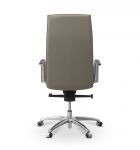 Кресло Соло экокожа серо-коричневая CN6