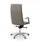 Кресло Соло экокожа серо-коричневая CN6