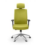 Кресло персонала Альфа | Alfa 3D H черная