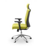 Кресло персонала Альфа | Alfa 3D H черная