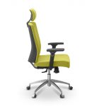 Кресло персонала Альфа | Alfa 3D H черная