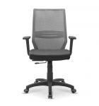 Кресло персонала Аэро | Aero 1D пластик черная B01/черная TW01