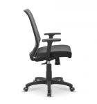 Кресло персонала Аэро | Aero 1D пластик черная B01/черная TW01