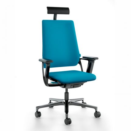 Кресло для руководителя Connex2 со средней спинкой ткань / светло-коричневая 1703