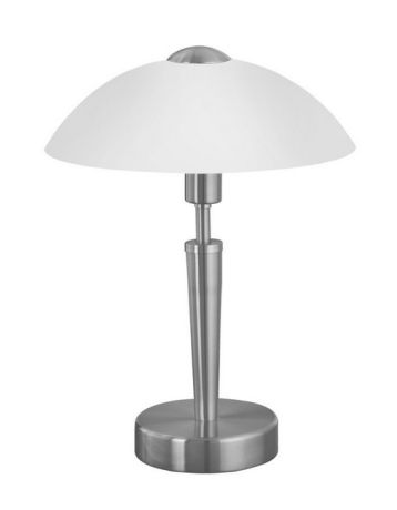 Настольная лампа Eglo Solo 1 металл, стекло / матовый никель, матовый