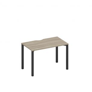 Спэйс+ | space+ стол письменный на металлокаркасе, столешница с вырезом а1 чр 013.2 вл