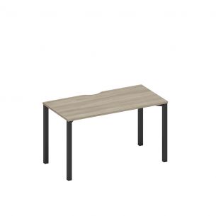 Спэйс+ | space+ стол письменный на металлокаркасе, столешница с вырезом а1 чр 014.2 вл