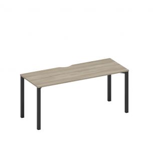 Спэйс+ | space+ стол письменный на металлокаркасе, столешница с вырезом а1 чр 016.2 вл