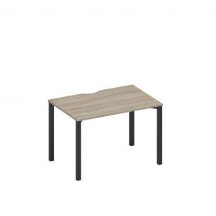 Спэйс+ | space+ стол письменный на металлокаркасе, столешница с вырезом а1 чр 023.2 вл