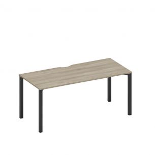 Спэйс+ | space+ стол письменный на металлокаркасе, столешница с вырезом а1 чр 026.2 вл