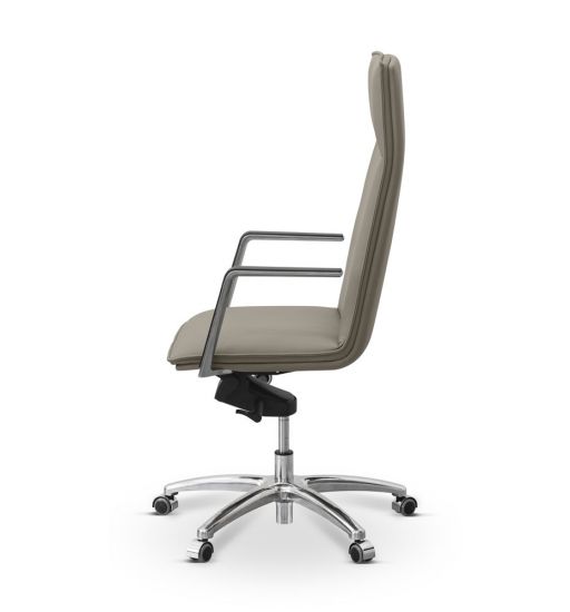 Кресло Соло экокожа серо-коричневая CN6